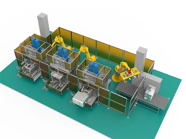 Automated Assembly and Clinching Line for Integrated Stove Casings
