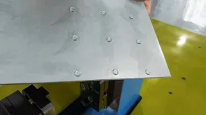 Clinching Workbench (HVAC Damper Stiffener Clinching)